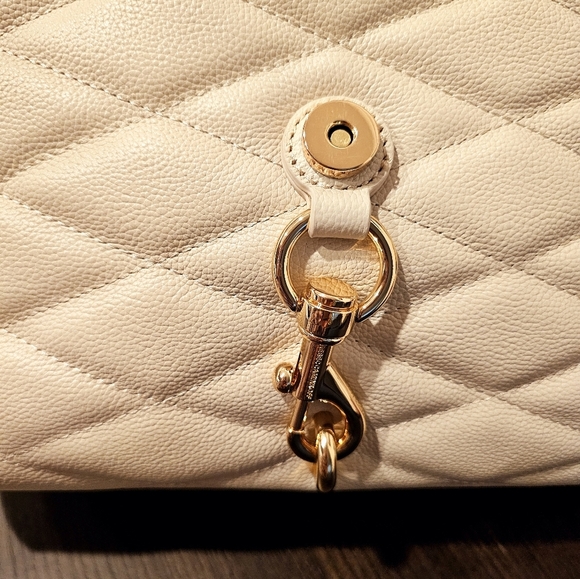 Rebecca Minkoff Edie Medium Diamond quilted Leather convertible shoulder bag. - Picture 8 of 10